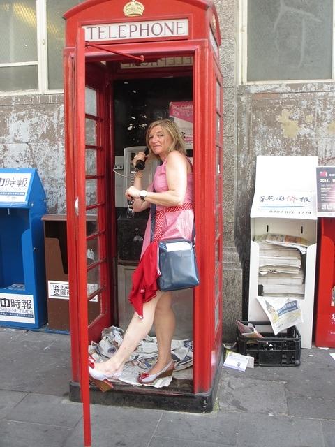 phoning in Chinatown