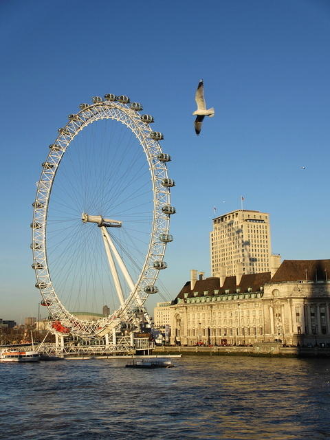 The London eye & Mariott Hotel