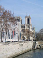 Notre Dame viewed from bateau mouche